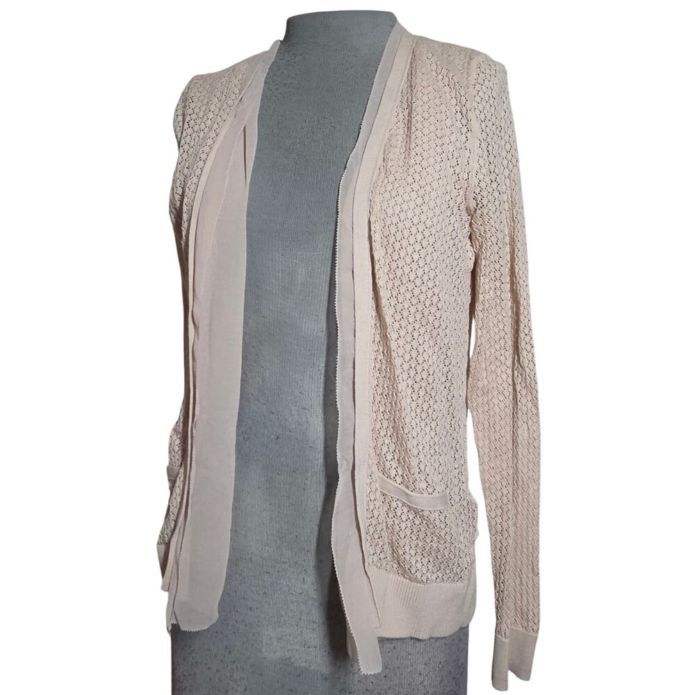 Ann Taylor Lightweight Open Front Blouse Size Small